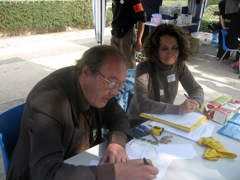 02-Bernard D et Anne pour les inscriptions et l'encaissement